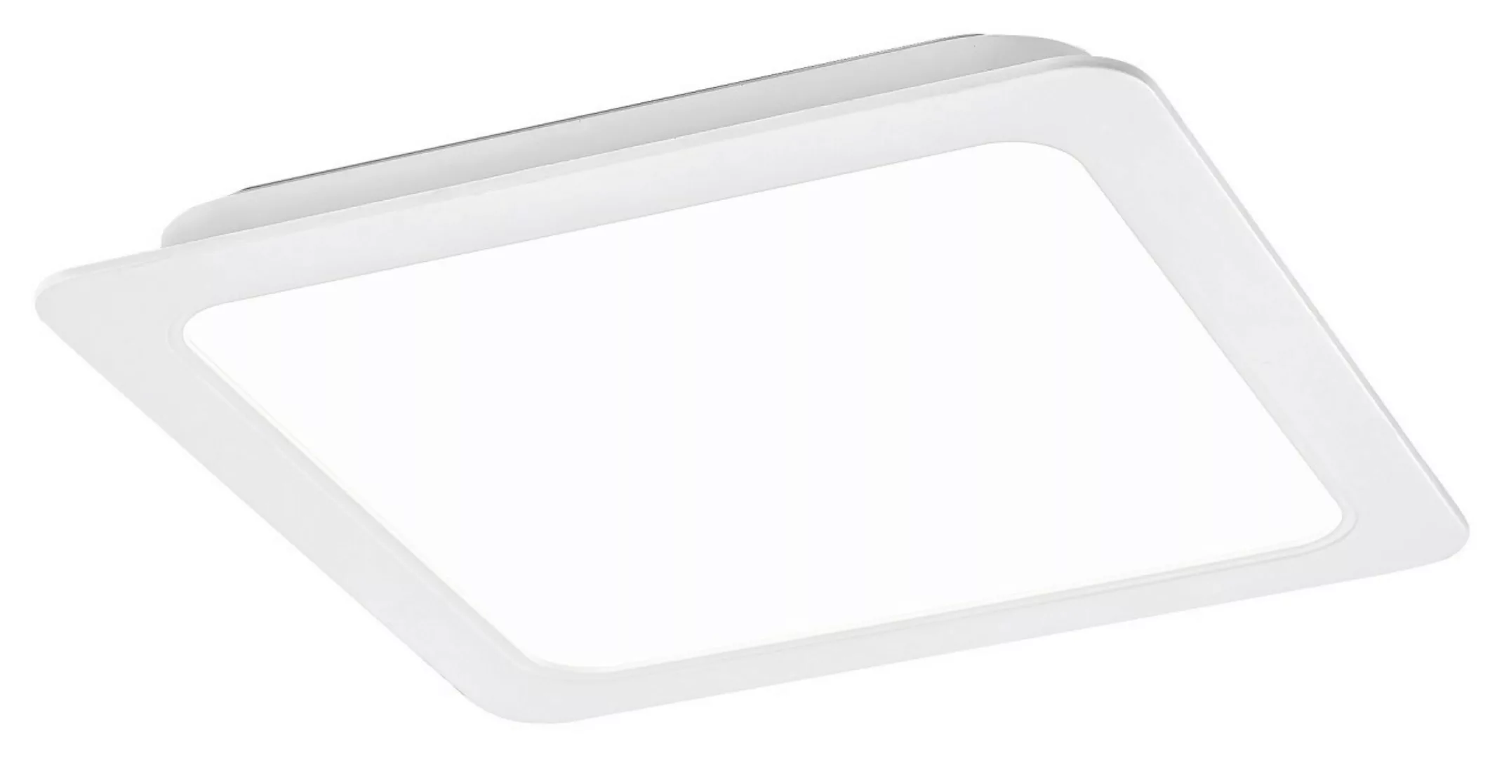 LED Deckenleuchte Weiß Kunststoff B 17 cm H 2,6 cm Shaun günstig online kaufen