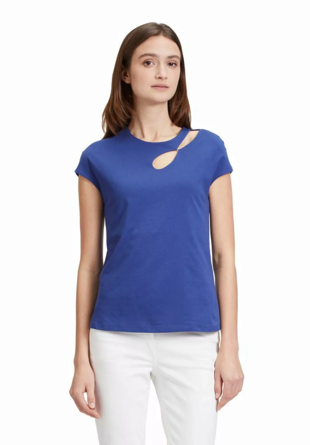 Betty Barclay Kurzarmshirt Betty Barclay Baumwollshirt mit Cut-Outs (1-tlg) günstig online kaufen