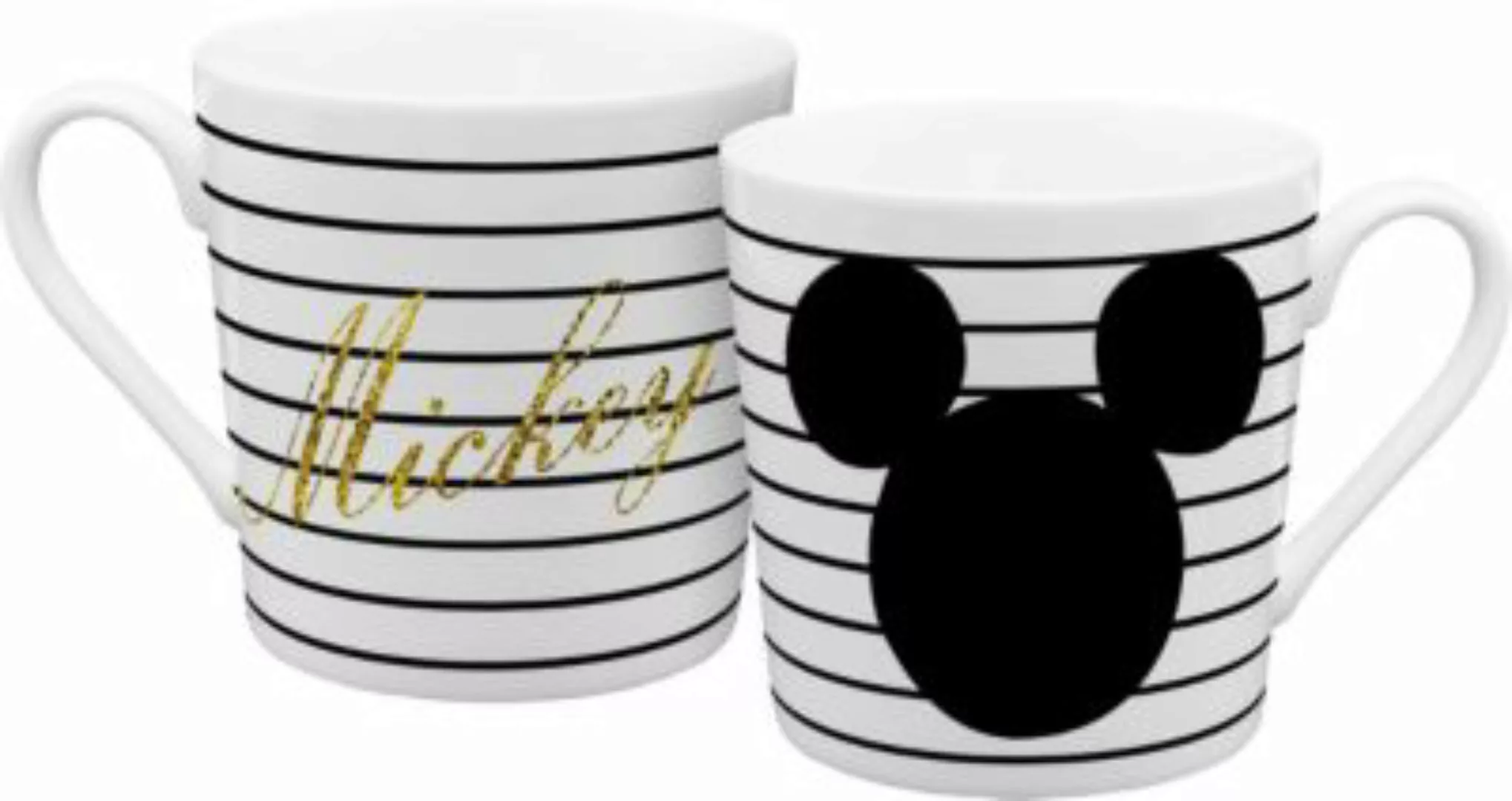 Infinite "Kaffeebecher ""Mickey"" Gold Glitzer, 350ml" schwarz/weiß günstig online kaufen
