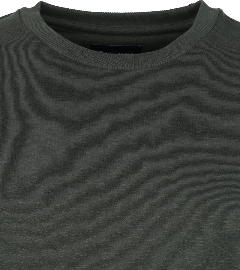 Suitable Respect Sweater Jerry Dunkel Grün - Größe XXL günstig online kaufen