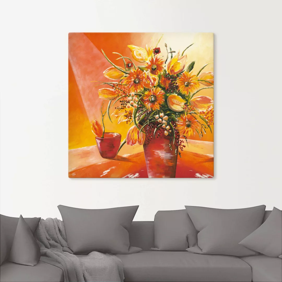 Artland Wandbild "Blumenstrauß in Vase I", Blumen, (1 St.), als Alubild, Ou günstig online kaufen