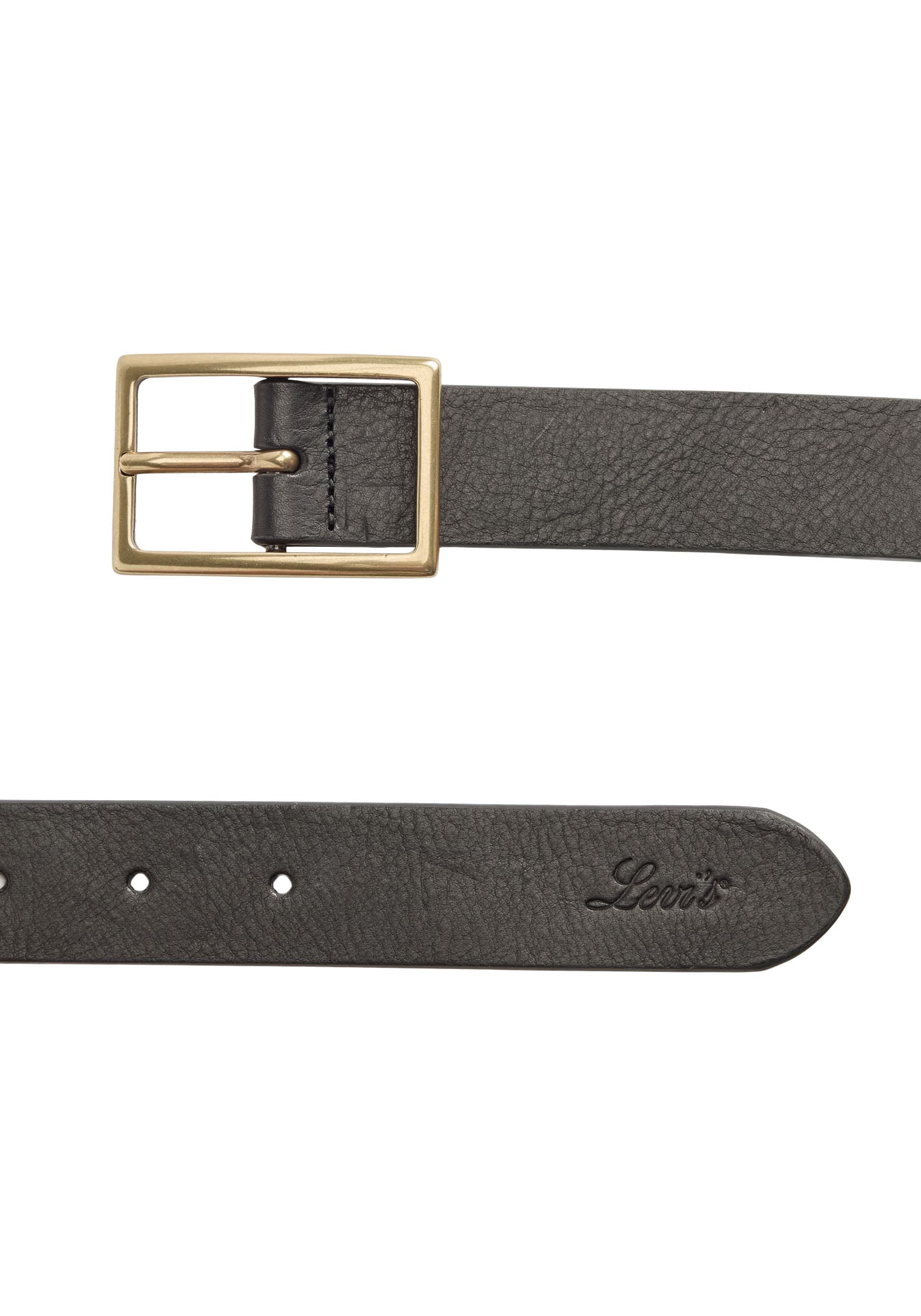 Levis Ledergürtel "RECTANGLE BELT", mit goldfarbener Schließe und Logoprägu günstig online kaufen