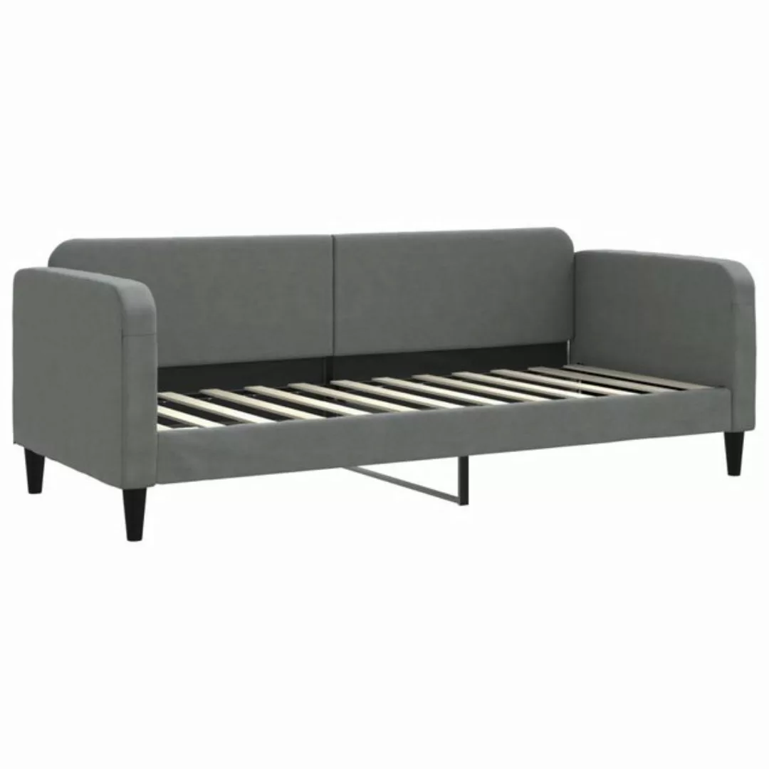 furnicato Bett Tagesbett Dunkelgrau 80x200 cm Stoff (1-tlg) günstig online kaufen