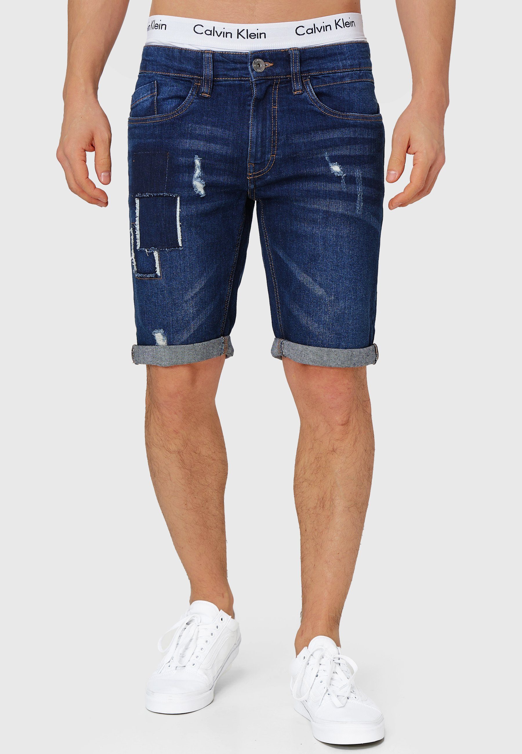 Indicode Jeansshorts Roberts aus elastischer Baumwoll-Qualität günstig online kaufen