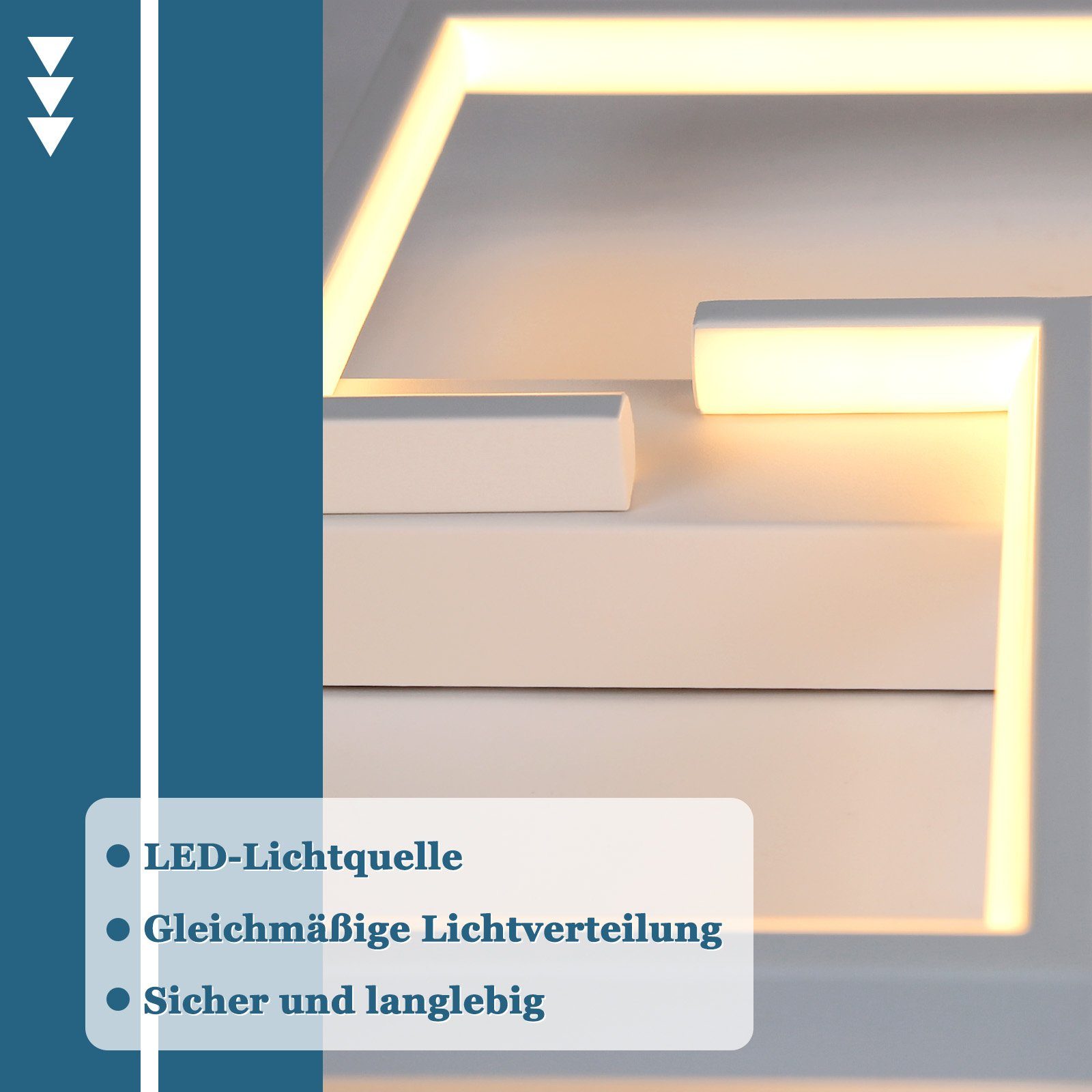 ZMH LED Deckenleuchte LED Deckenleuchte Modern günstig online kaufen