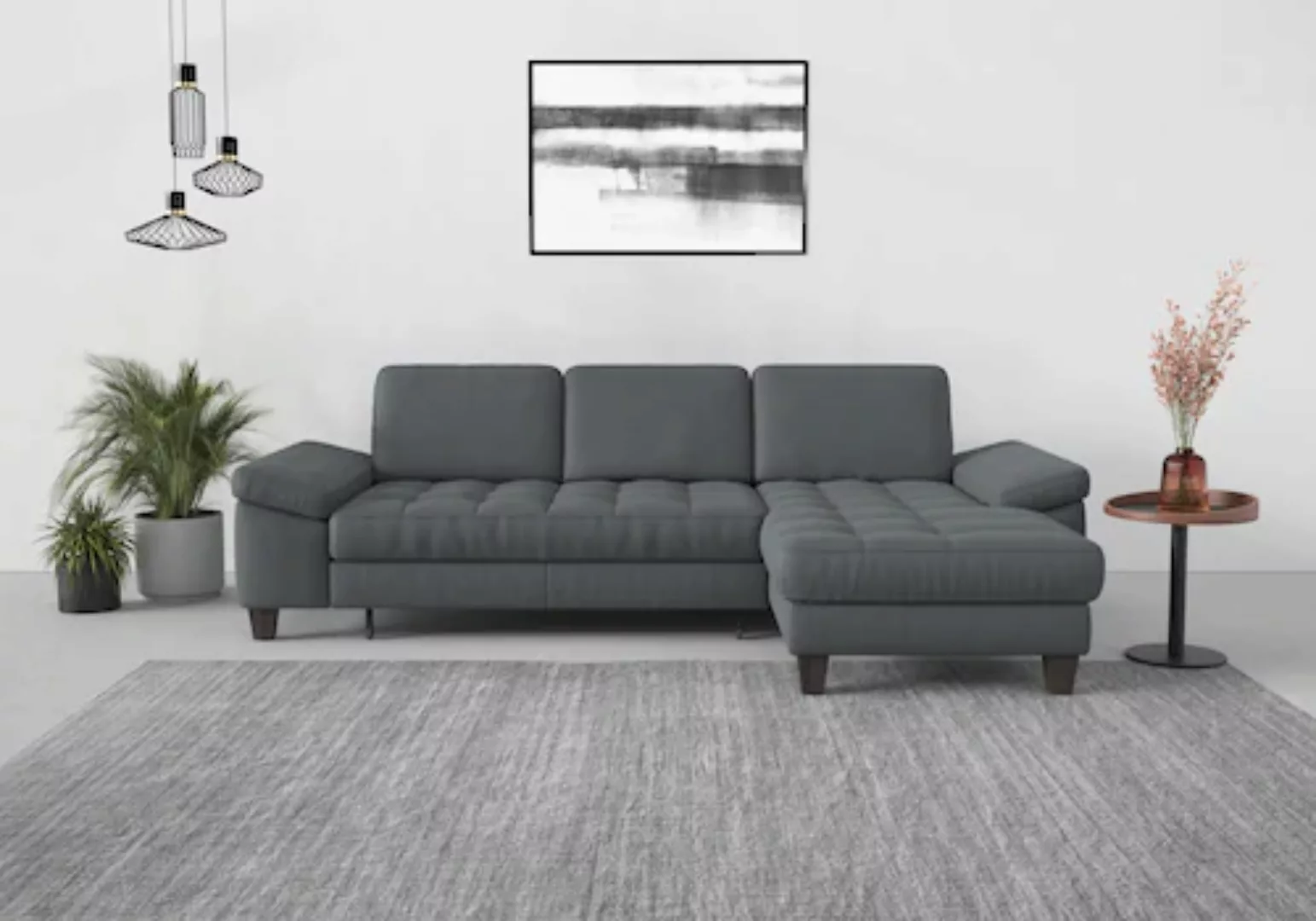 sit&more Ecksofa »Westham L-Form«, Recamiere, mit oder ohne Bettfunktion, B günstig online kaufen