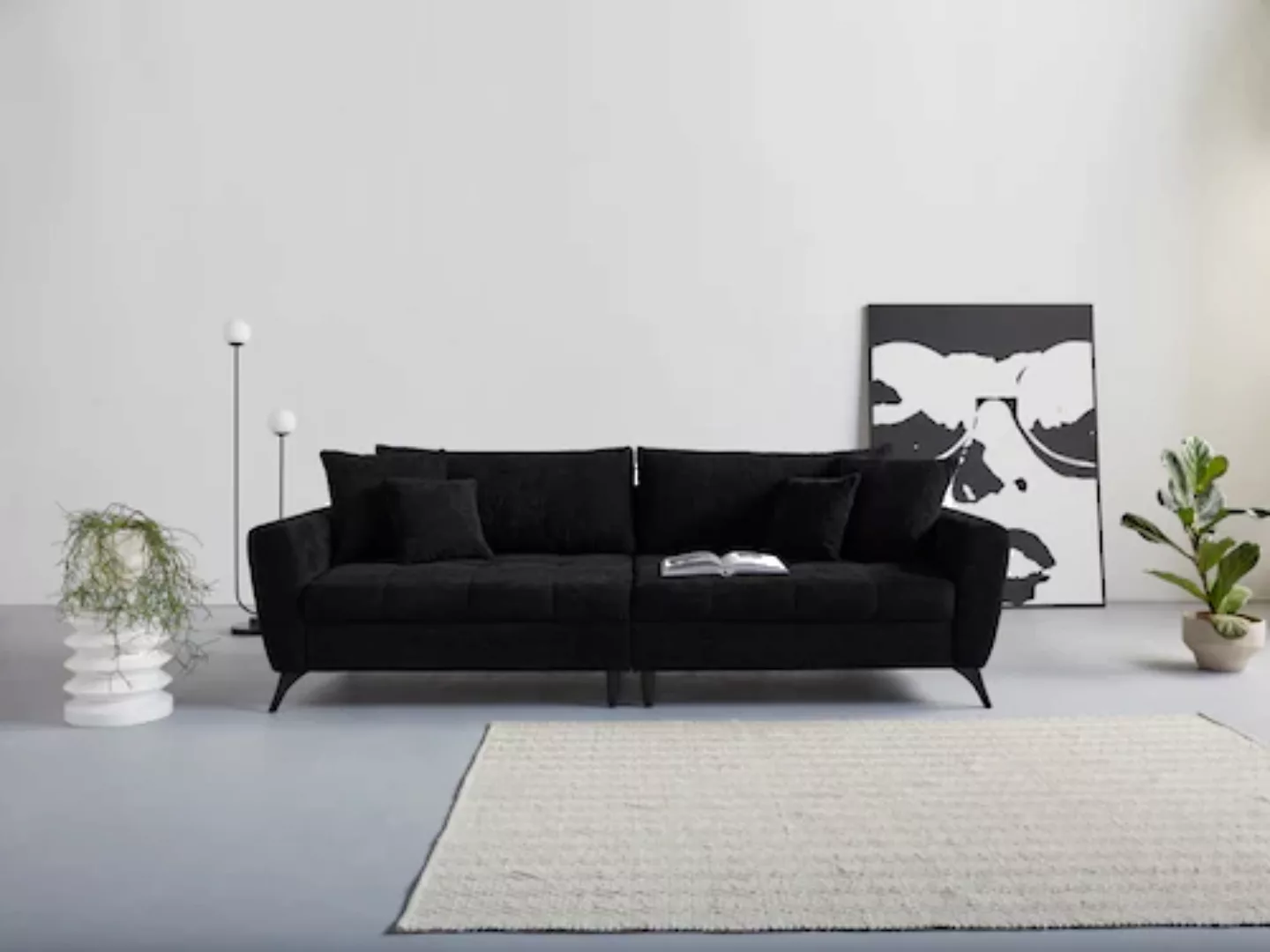 INOSIGN Big-Sofa »Lörby«, auch mit Aqua clean-Bezug, feine Steppung im Sitz günstig online kaufen