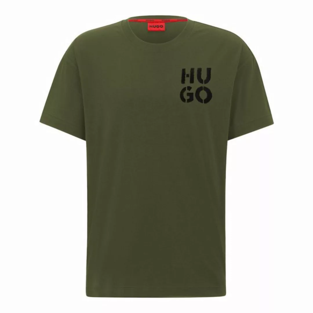 HUGO T-Shirt SprayLogo T-Shirt mit Rundhalsausschnitt günstig online kaufen