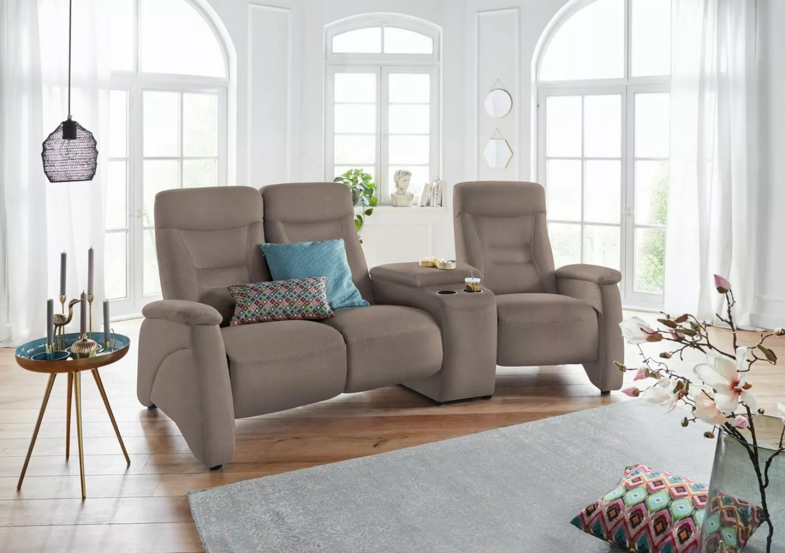 exxpo - sofa fashion 3-Sitzer Ascoli, Kinosofa mit hohem Sitzkomfort, beque günstig online kaufen