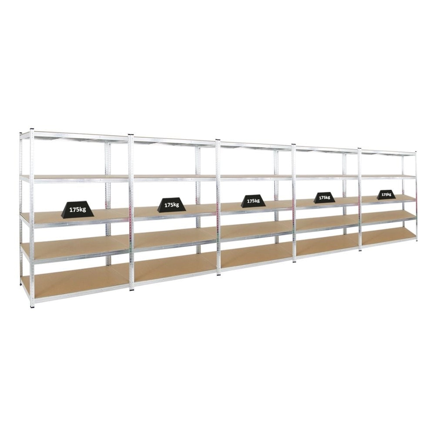 PROREGAL Mega Deal 5x Schwerlastregal Ragnar HxBxT 180 x 120 x 60 cm Fachla günstig online kaufen