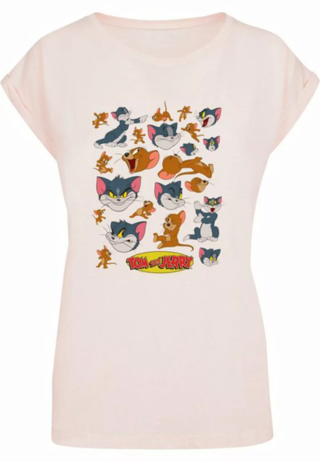 ABSOLUTE CULT T-Shirt ABSOLUTE CULT Damen Ladies Tom and Jerry - Many Faces günstig online kaufen