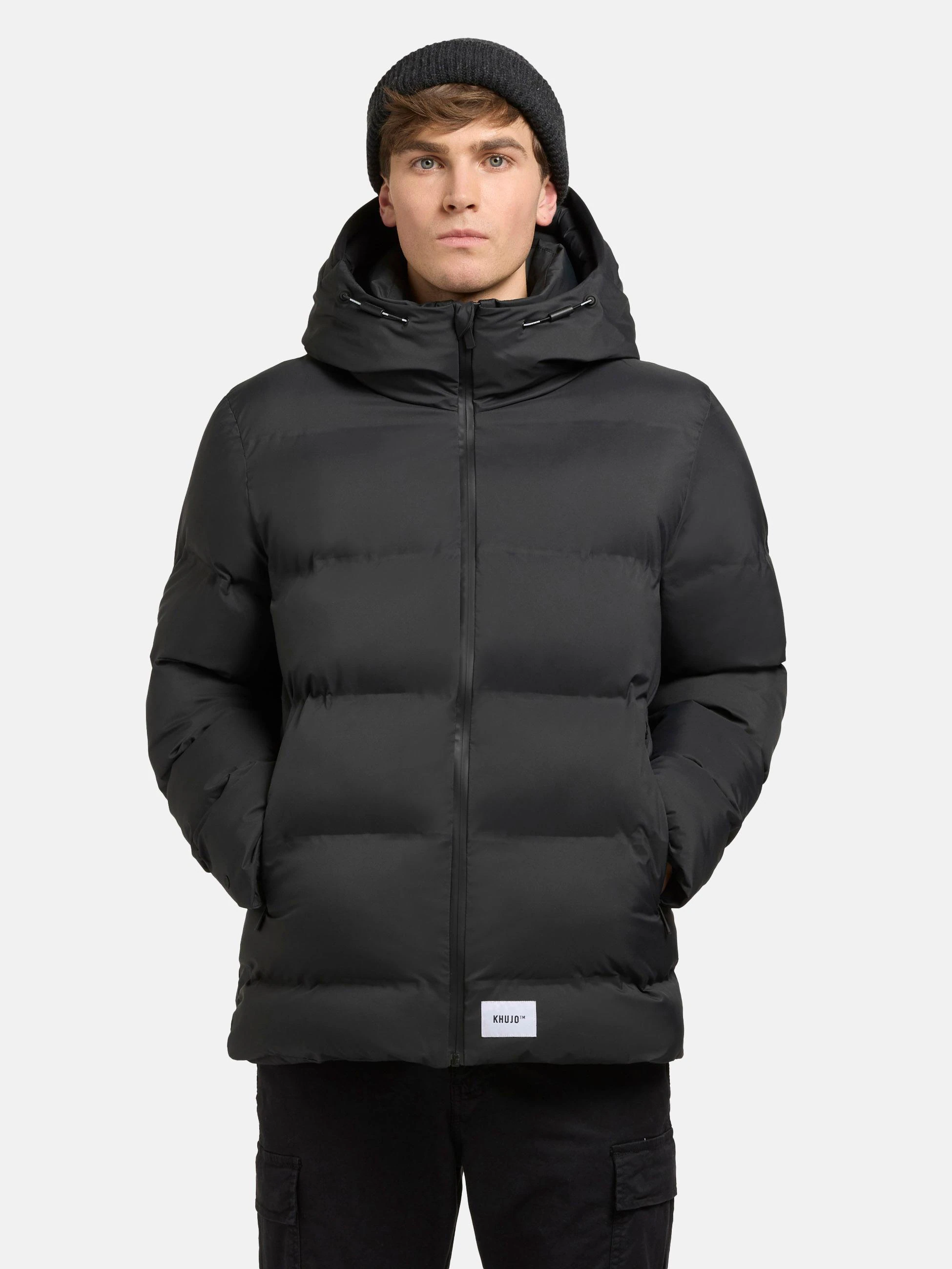 khujo Steppjacke "Silas2", mit Kapuze, urbane Herren Winterjacke mit großer günstig online kaufen