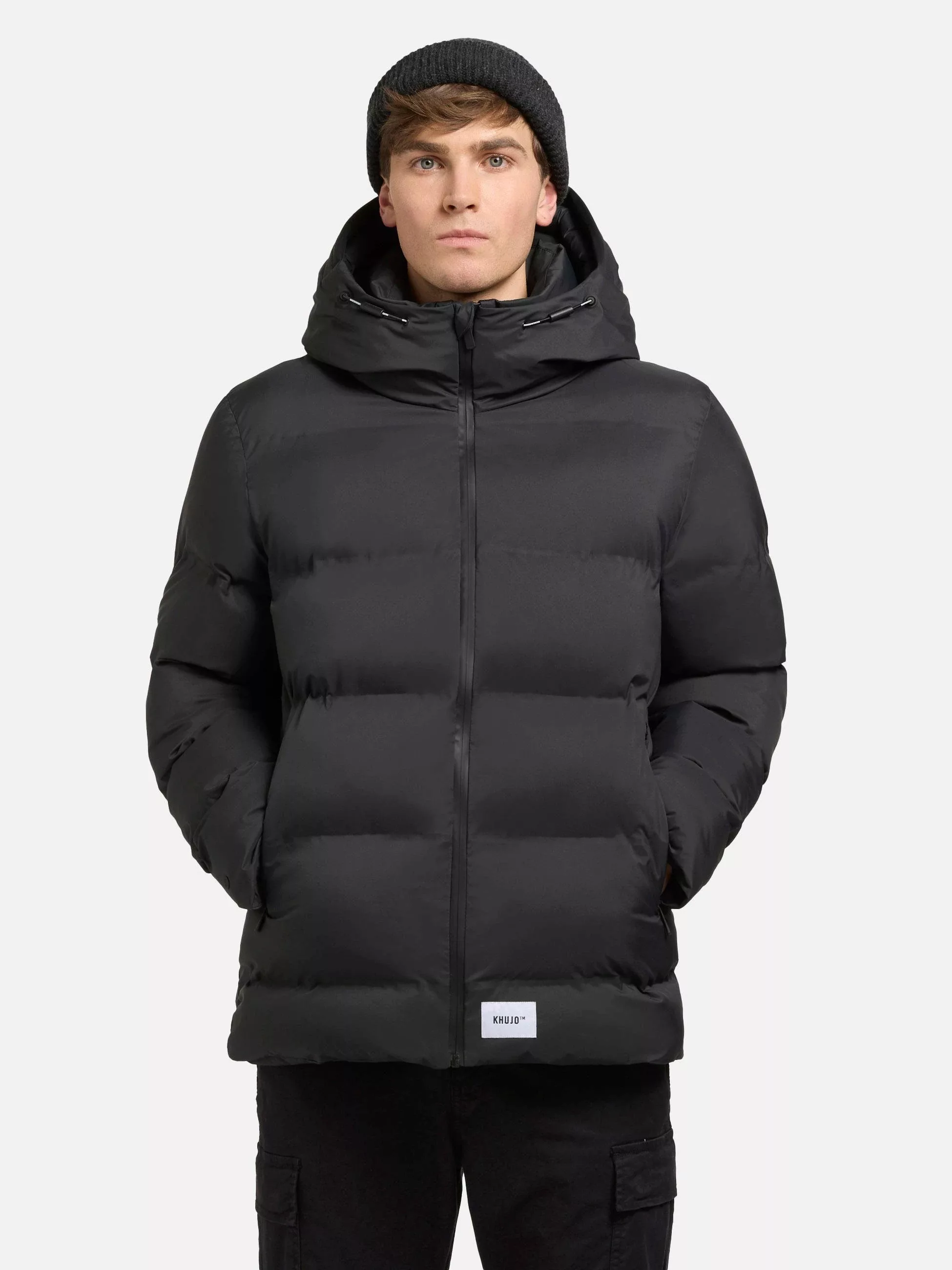 khujo Steppjacke "Silas2", mit Kapuze, urbane Herren Winterjacke mit großer günstig online kaufen