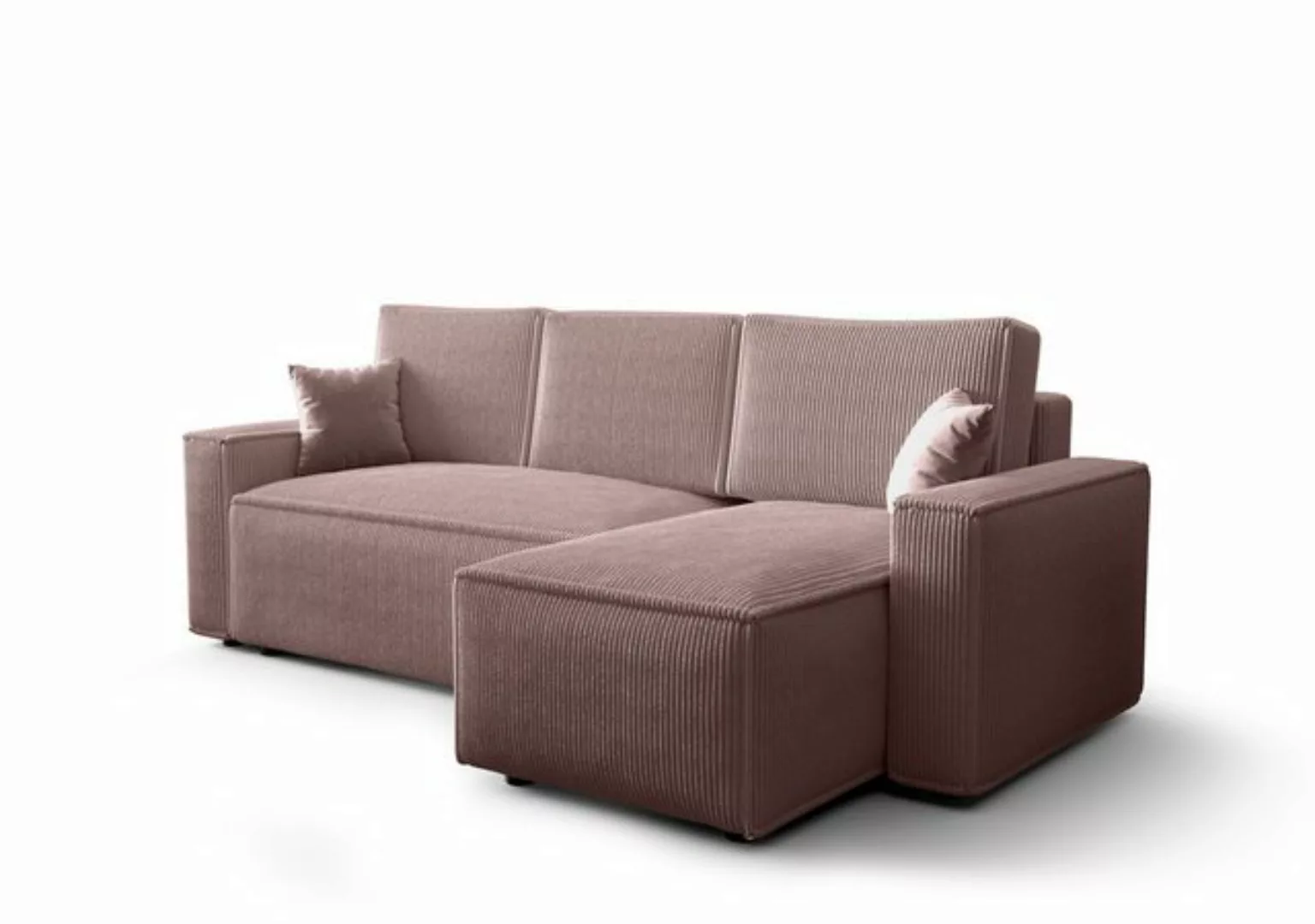 ALTDECOR Ecksofa BALLARO L, Couch mit Schlaffunktion, Stauraum Wohnlandscha günstig online kaufen