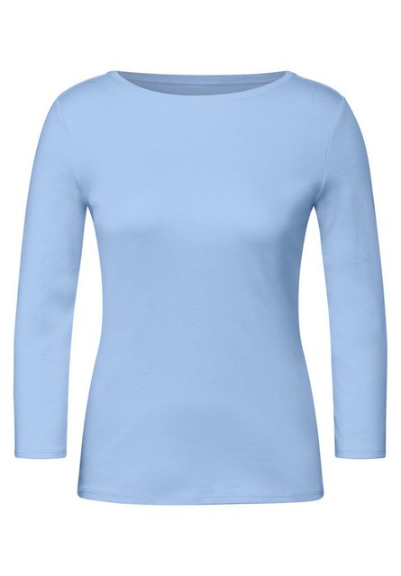 Cecil 3/4-Arm-Shirt Basic Boatneck mit U-Boot-Ausschnitt günstig online kaufen