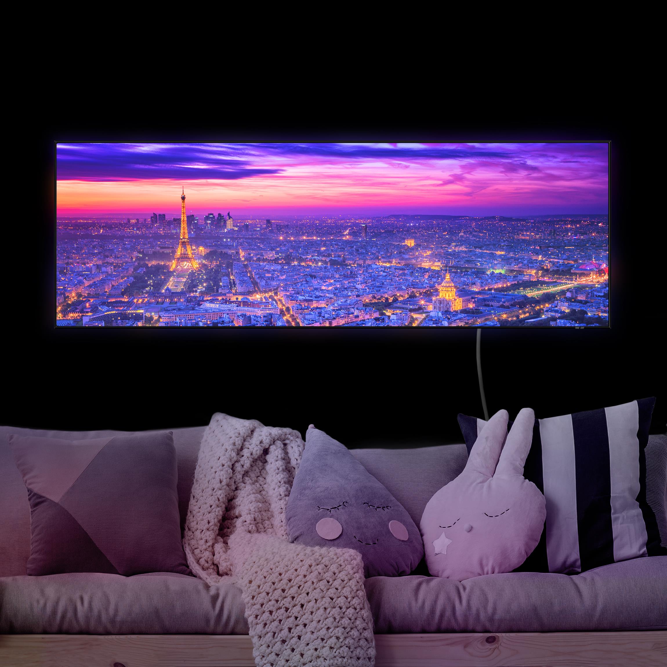 LED-Wechselbild Paris bei Nacht günstig online kaufen