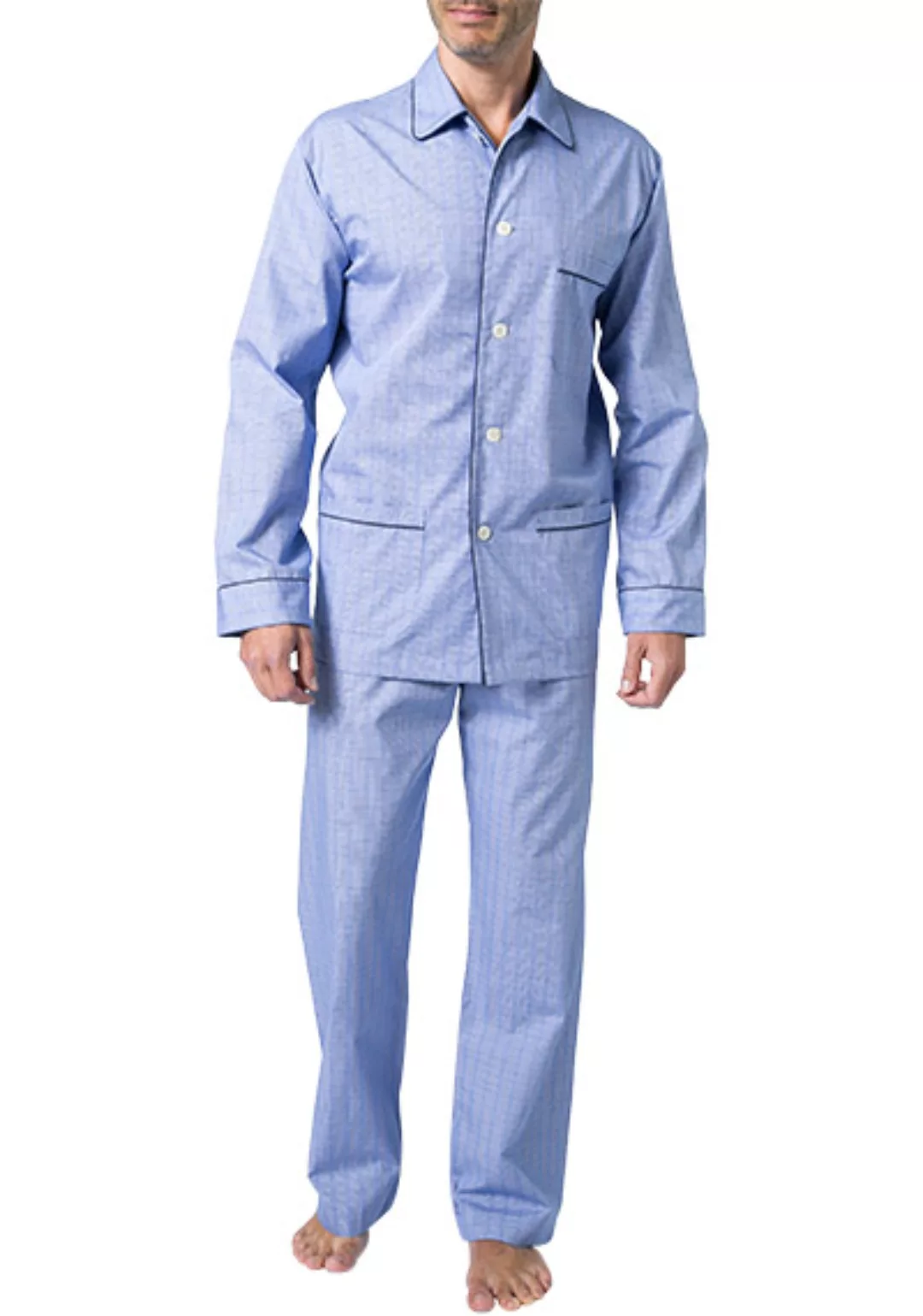 DEREK ROSE Piped Pyjama Set 5005/FELS003BLU günstig online kaufen