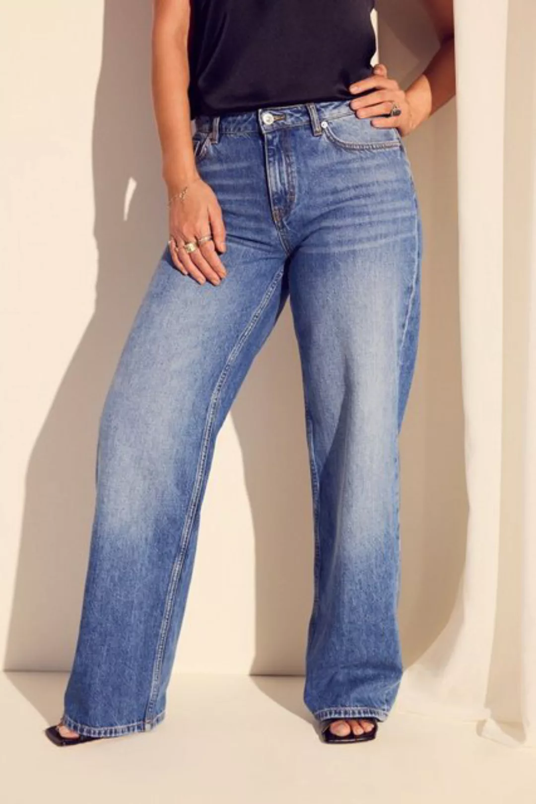 Myleene Klass Weite Jeans Myleene Klass Jeans mit weitem Bein (1-tlg) günstig online kaufen