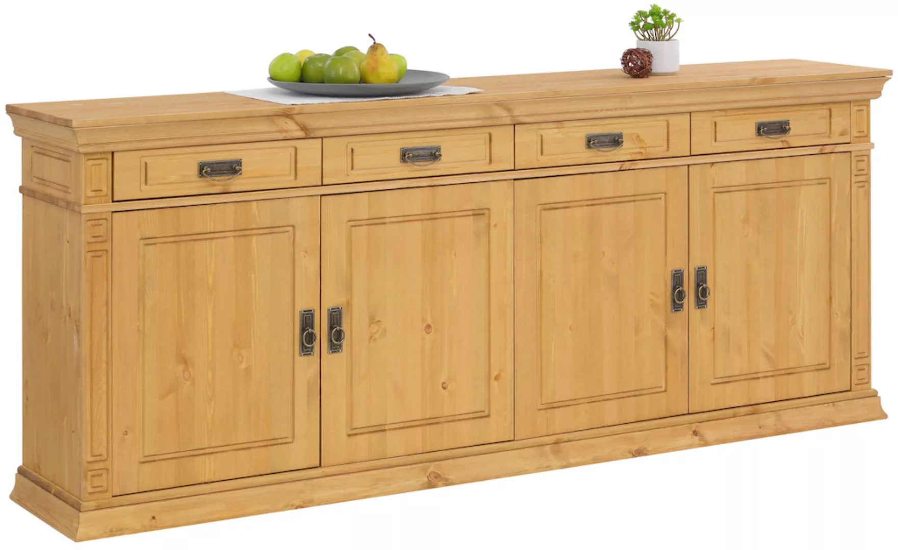 Home affaire Sideboard "Vinales", im klassischen Landhausstil, Breite 204 c günstig online kaufen