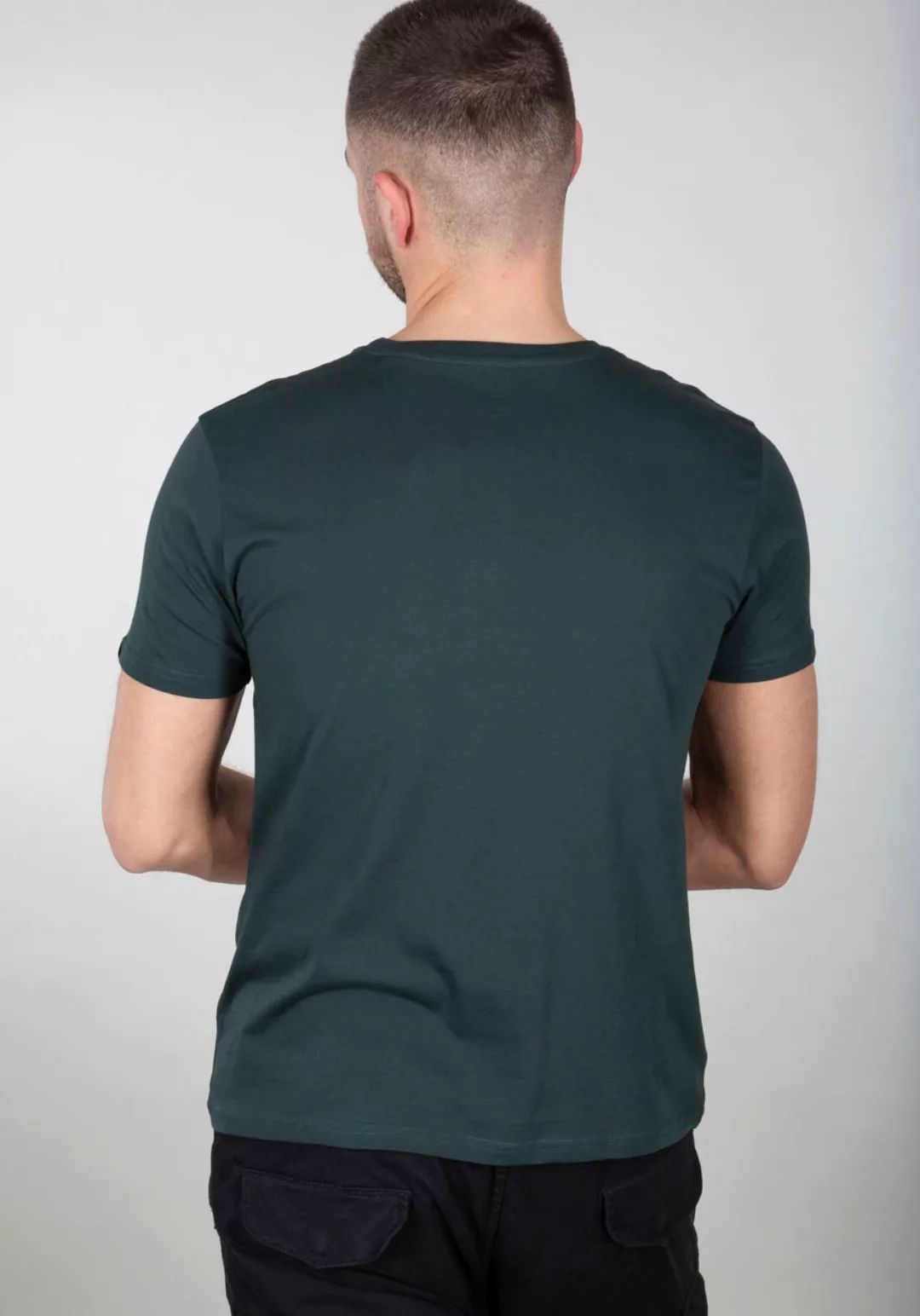 Alpha Industries Basic Small Logo Kurzärmeliges T-shirt 2XL Dark Petrol günstig online kaufen