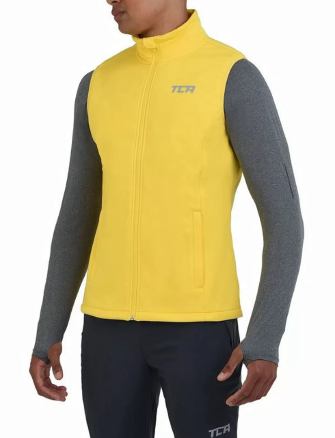 TCA Kurzjacke TCA Herren Flyweight Windweste Gelb XL günstig online kaufen