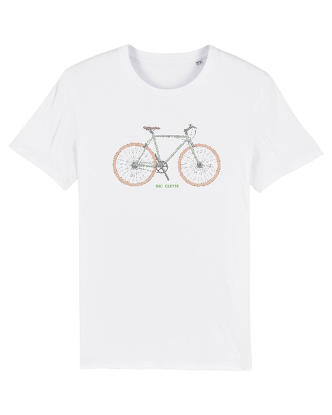 Ytwoo Unisex T-shirt Rennrad Grün Französischem Schriftzug Bicyclette günstig online kaufen