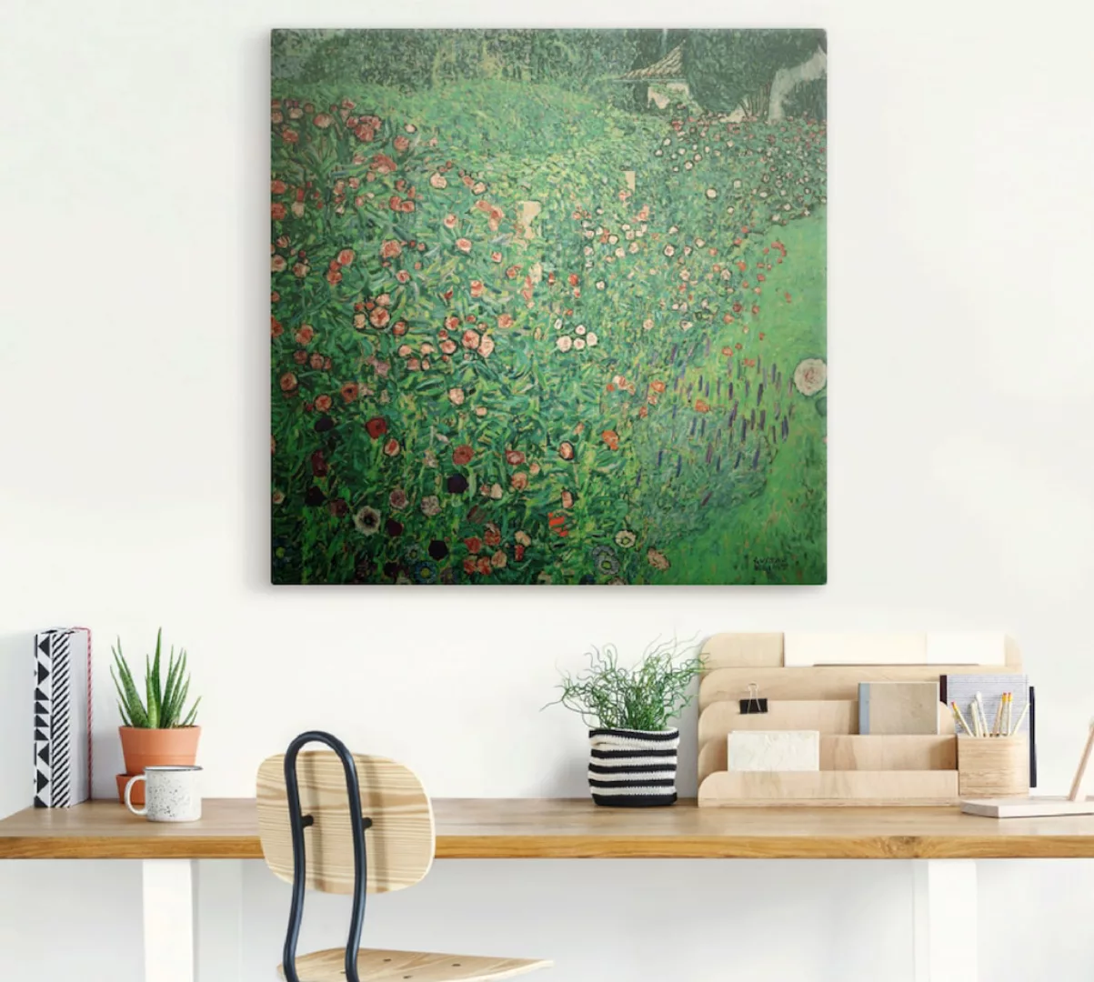 Artland Leinwandbild "Italienische Gartenlandschaft", Garten, (1 St.), auf günstig online kaufen