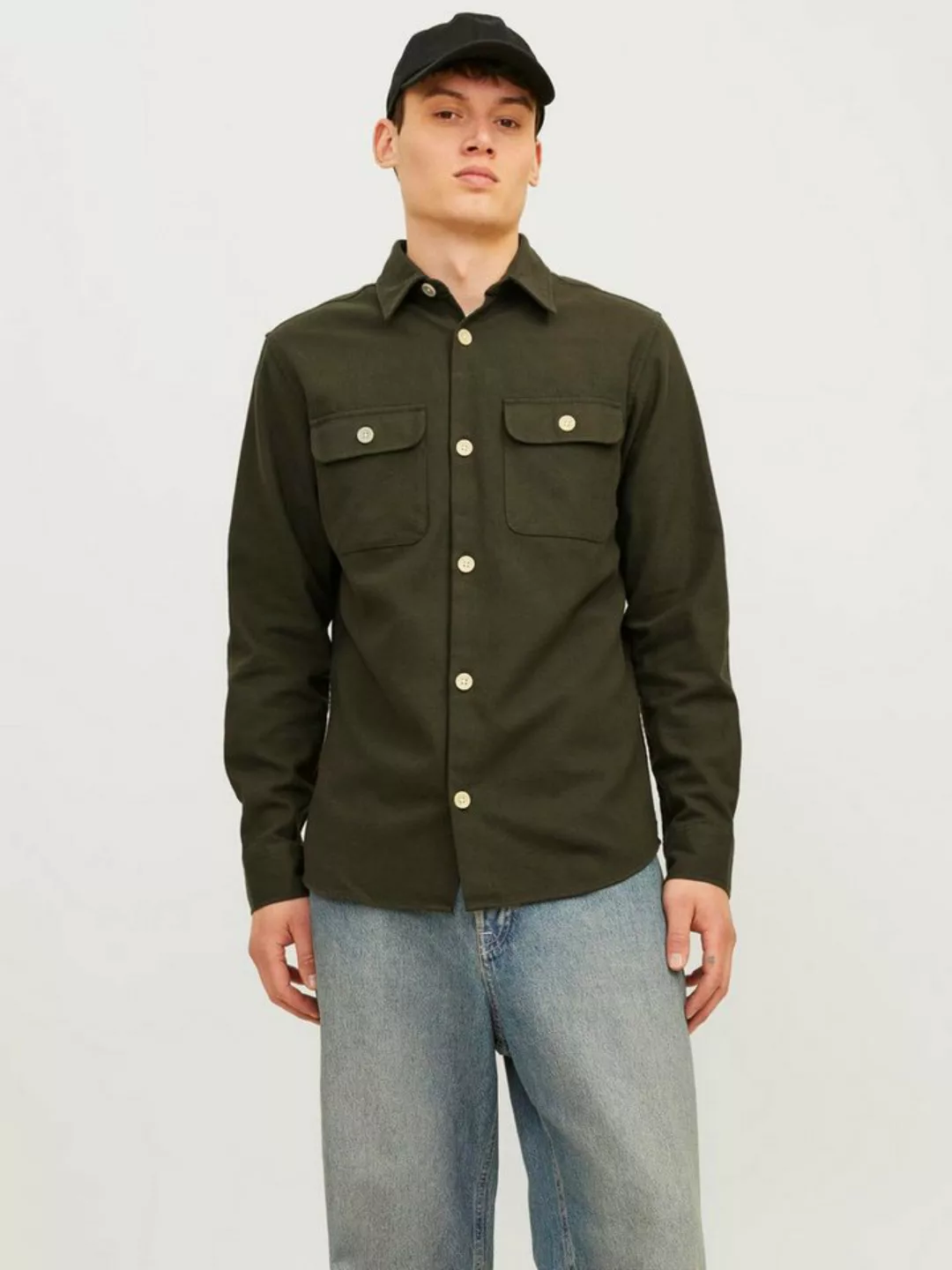 Jack & Jones Langarmhemd JJEDARREN OVERSHIRT LS NOOS günstig online kaufen