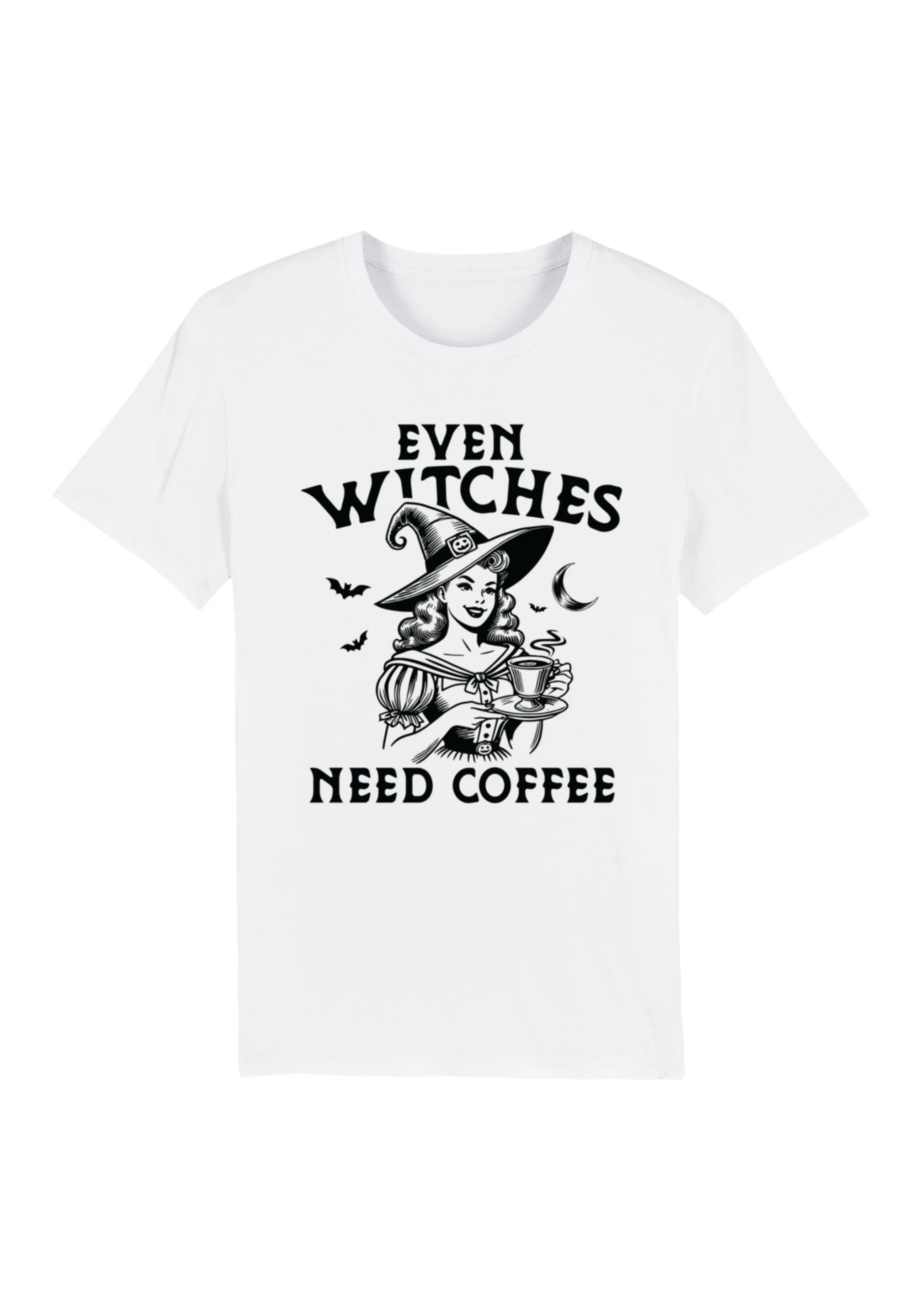 F4NT4STIC T-Shirt "Halloween Witch even witches need coffee", Premium Quali günstig online kaufen