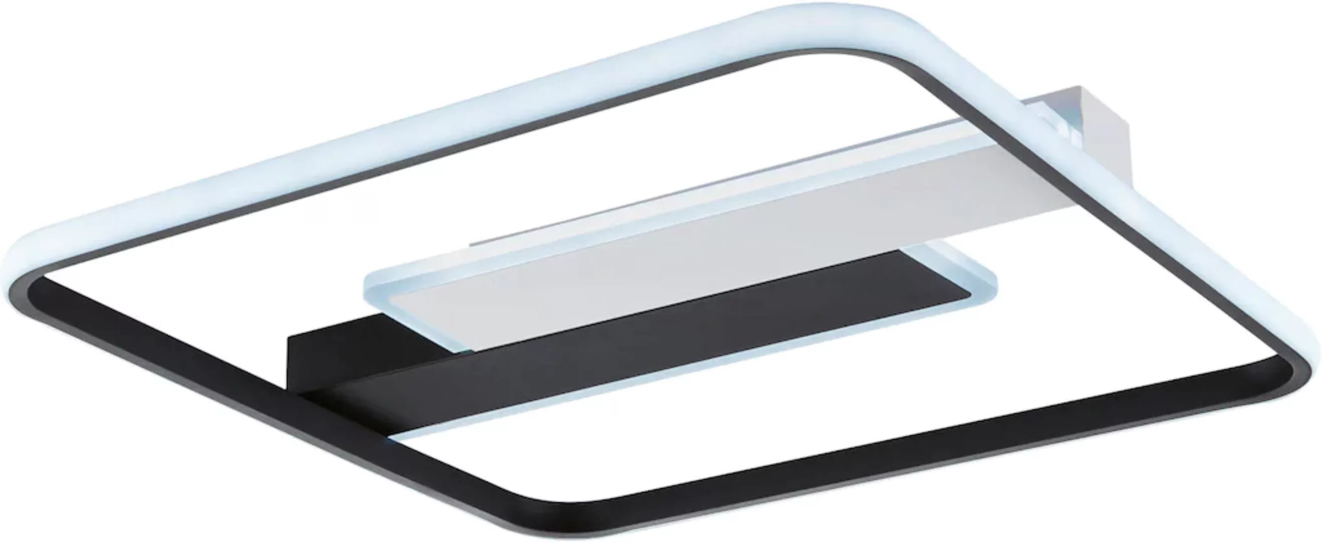 LED-Deckenleuchte Blithe 50x50cm, Rahmen günstig online kaufen
