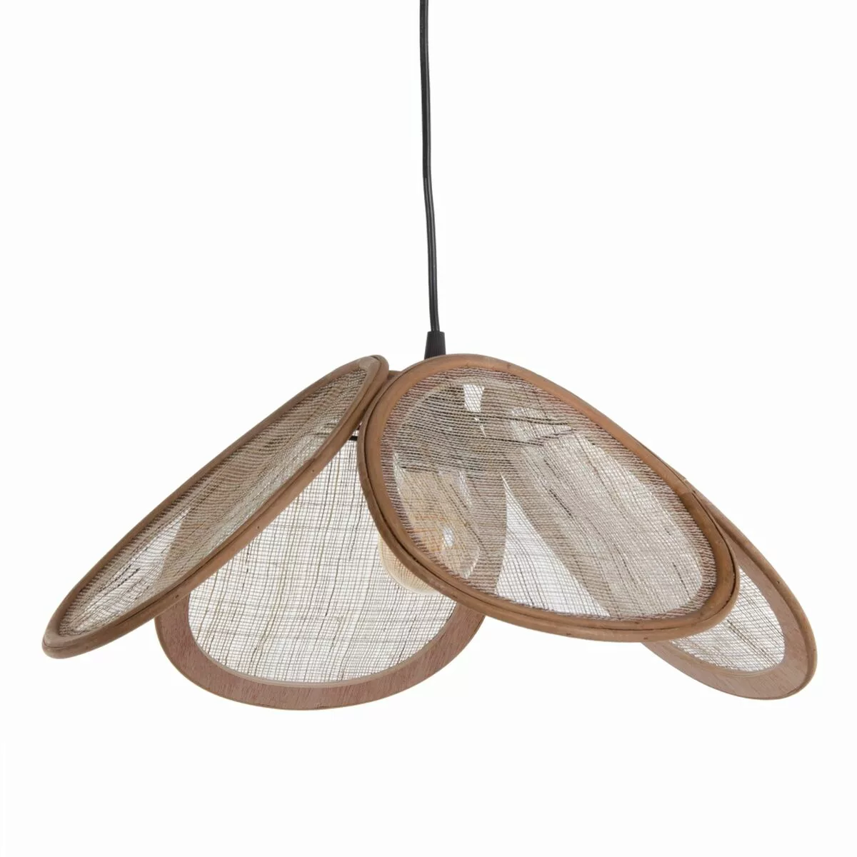 Deckenlampe 45,5 X 45,5 X 23 Cm Natürlich Rattan günstig online kaufen