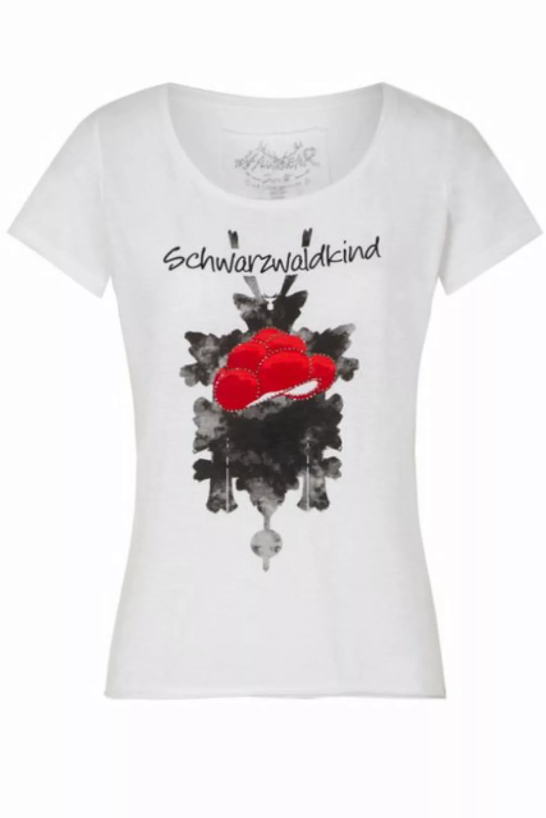 Hangowear Trachtenshirt Trachtenshirt Damen - SCHWARZWALDKIND - weiß günstig online kaufen