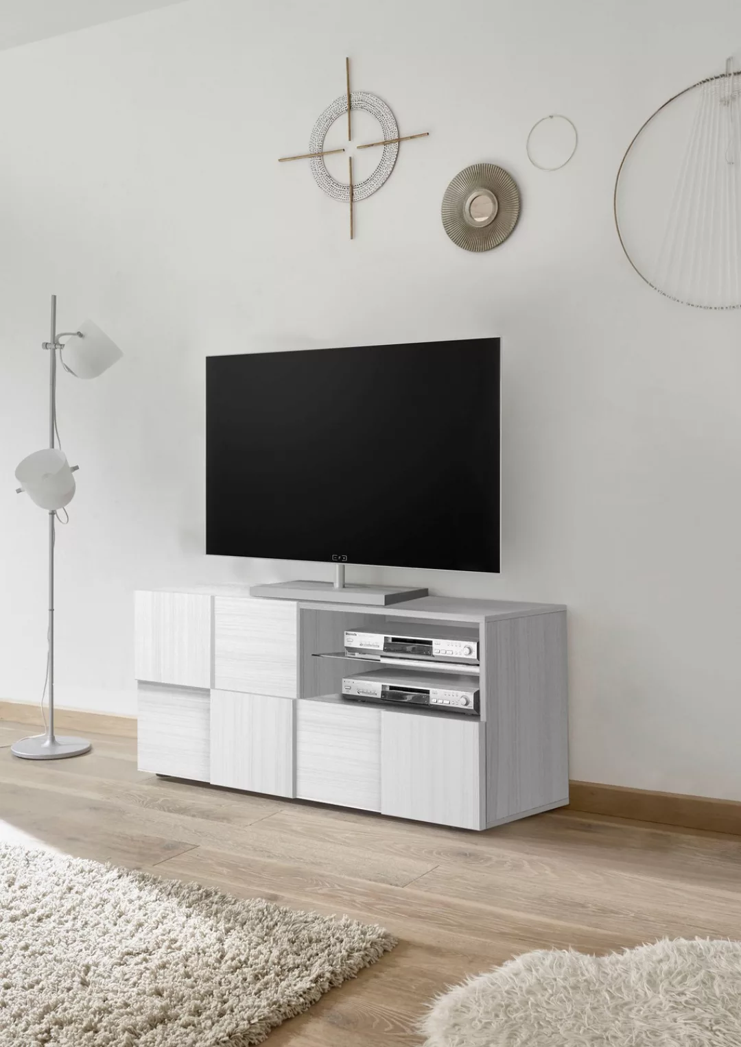 INOSIGN Lowboard "Dama Breite 121 cm, TV-Board 1 Tür, 1 Schubkasten, TV-Sch günstig online kaufen