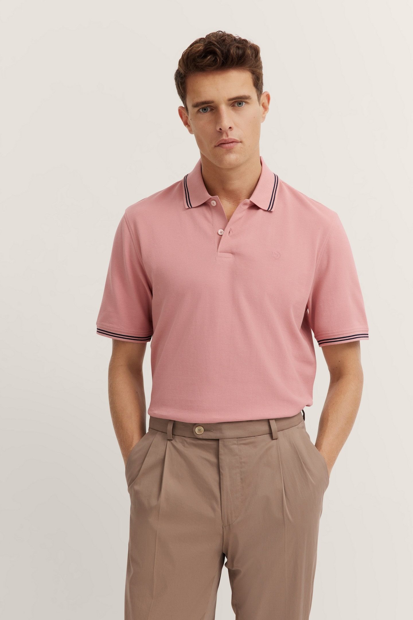 bugatti Poloshirt, mit Kontraststreifen und Bruststickerei günstig online kaufen