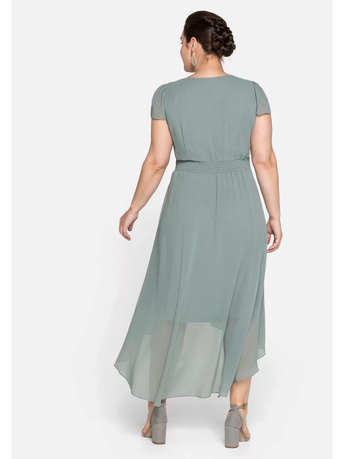 Sheego Abendkleid "Große Größen", mit Flügelärmeln günstig online kaufen