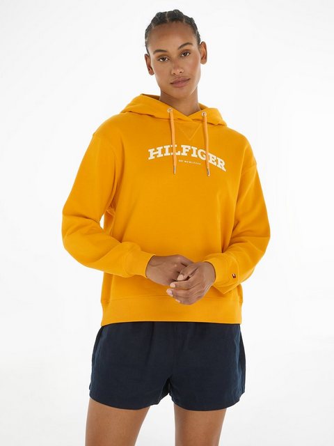 Tommy Hilfiger Hoodie "REG MONOTYPE FLOCK HOODIE", mit Logoschriftzug günstig online kaufen