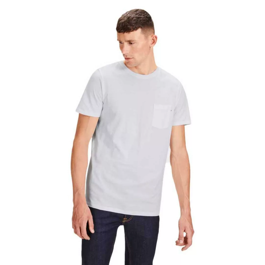 Jack & Jones Epocket O-neck Kurzärmeliges T-shirt L White günstig online kaufen