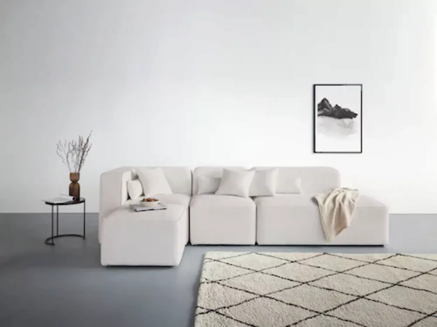 andas Ecksofa "Sundstrup L-Form", Modulserie, individuelle Zusammenstellung günstig online kaufen