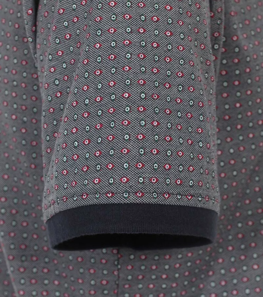 Casa Moda Poloshirt Druck Grau Multicolour - Größe M günstig online kaufen