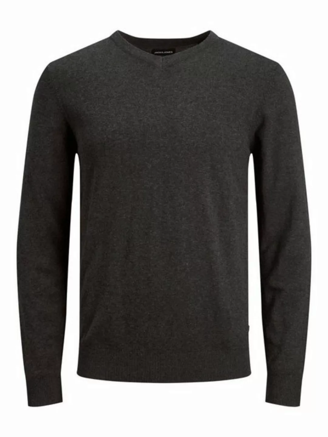 Jack & Jones Longsleeve Dünner Langarm Strickpullover V-Neck Basic Sweater günstig online kaufen