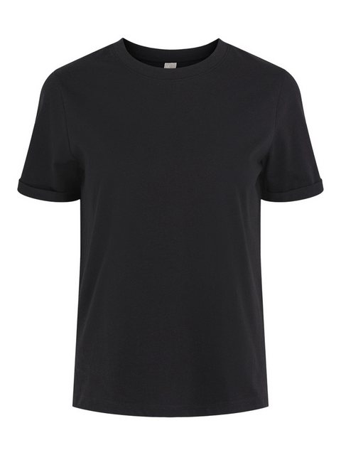 pieces Rundhalsshirt PCRIA SS FOLD UP SOLID TEE NOOS BC günstig online kaufen