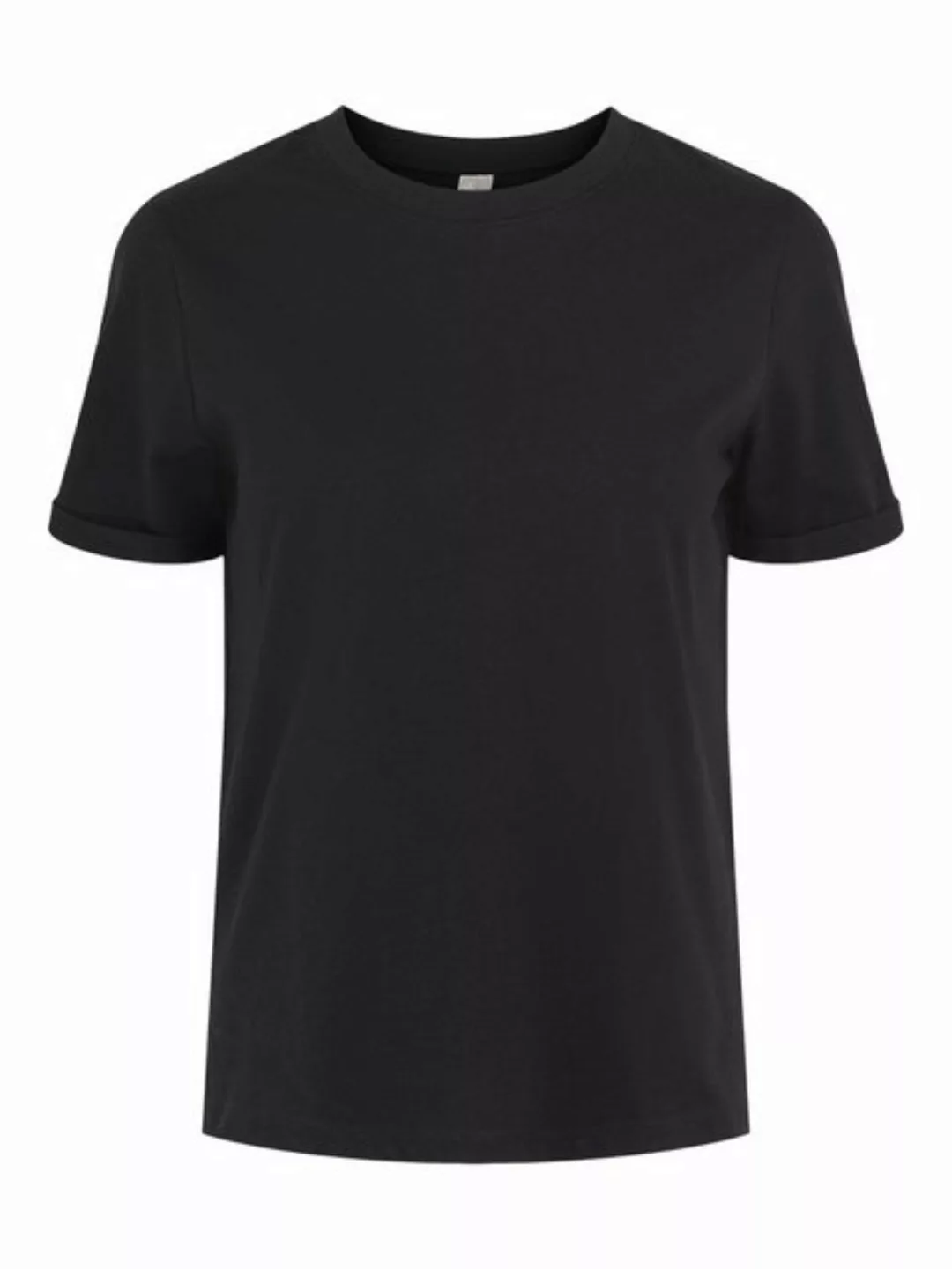 pieces Rundhalsshirt PCRIA SS FOLD UP SOLID TEE NOOS BC günstig online kaufen