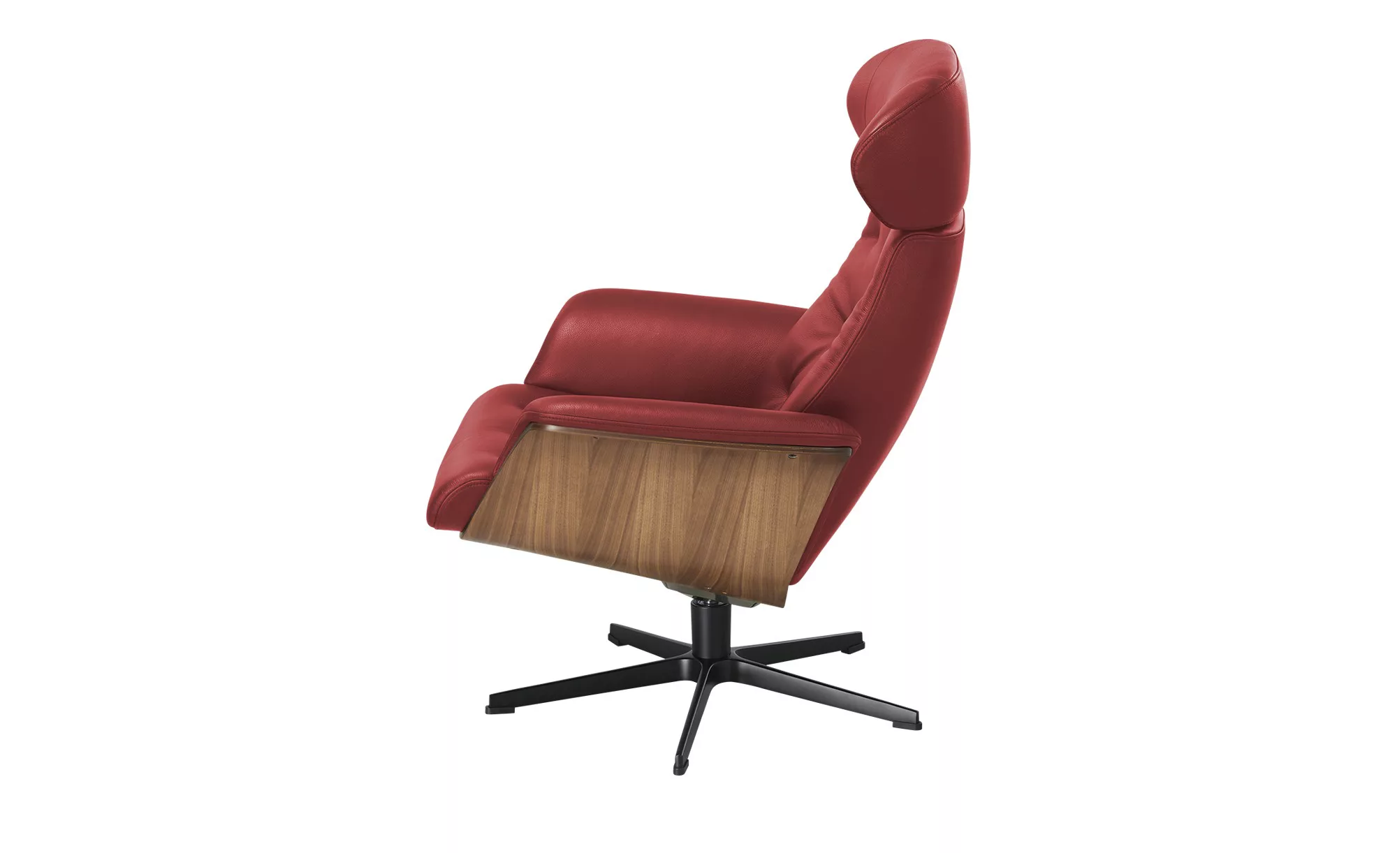 Sessel in Leder mit Knopfnaht Timeout ¦ rot ¦ Maße (cm): B: 80 H: 101 T: 81 günstig online kaufen