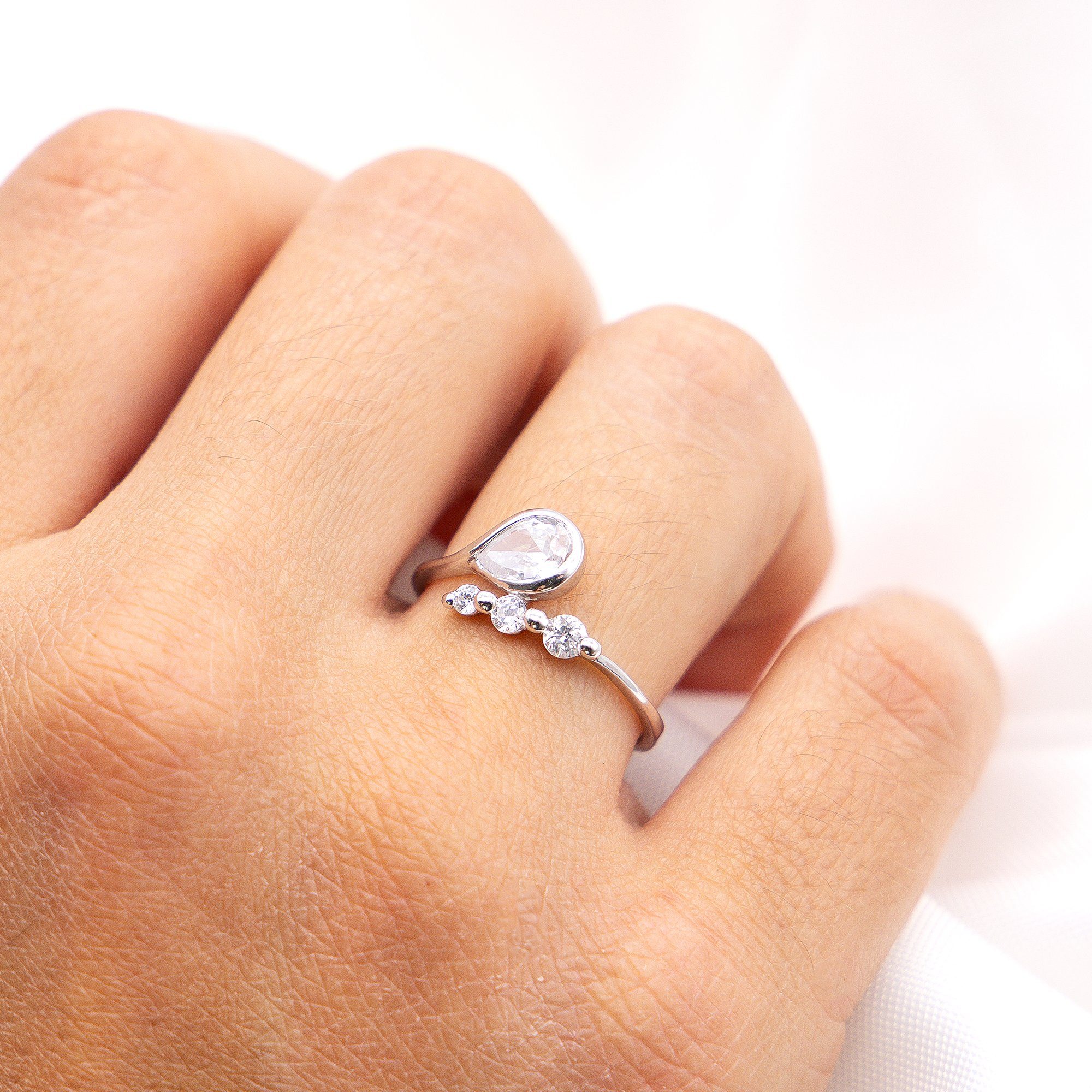 Zeeme Fingerring Silber 925 rhodiniert mit günstig online kaufen