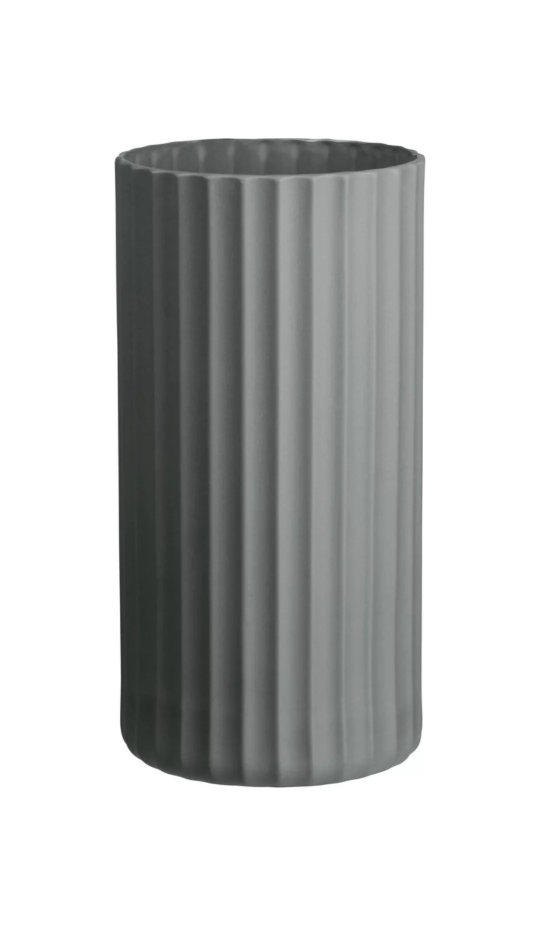 ASA Vasen Vase basalt mit Rillendekor 24 cm (grau) günstig online kaufen