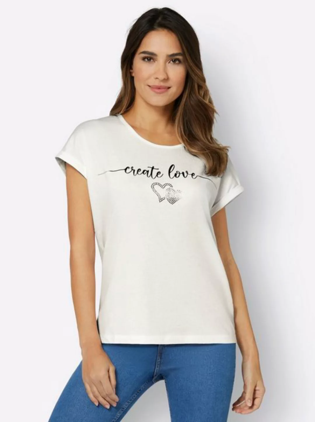 Sieh an! T-Shirt Rundhalsshirt günstig online kaufen