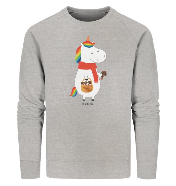 Mr. & Mrs. Panda Longpullover Größe XXL Einhorn Pilz - Heather Grey - Gesch günstig online kaufen