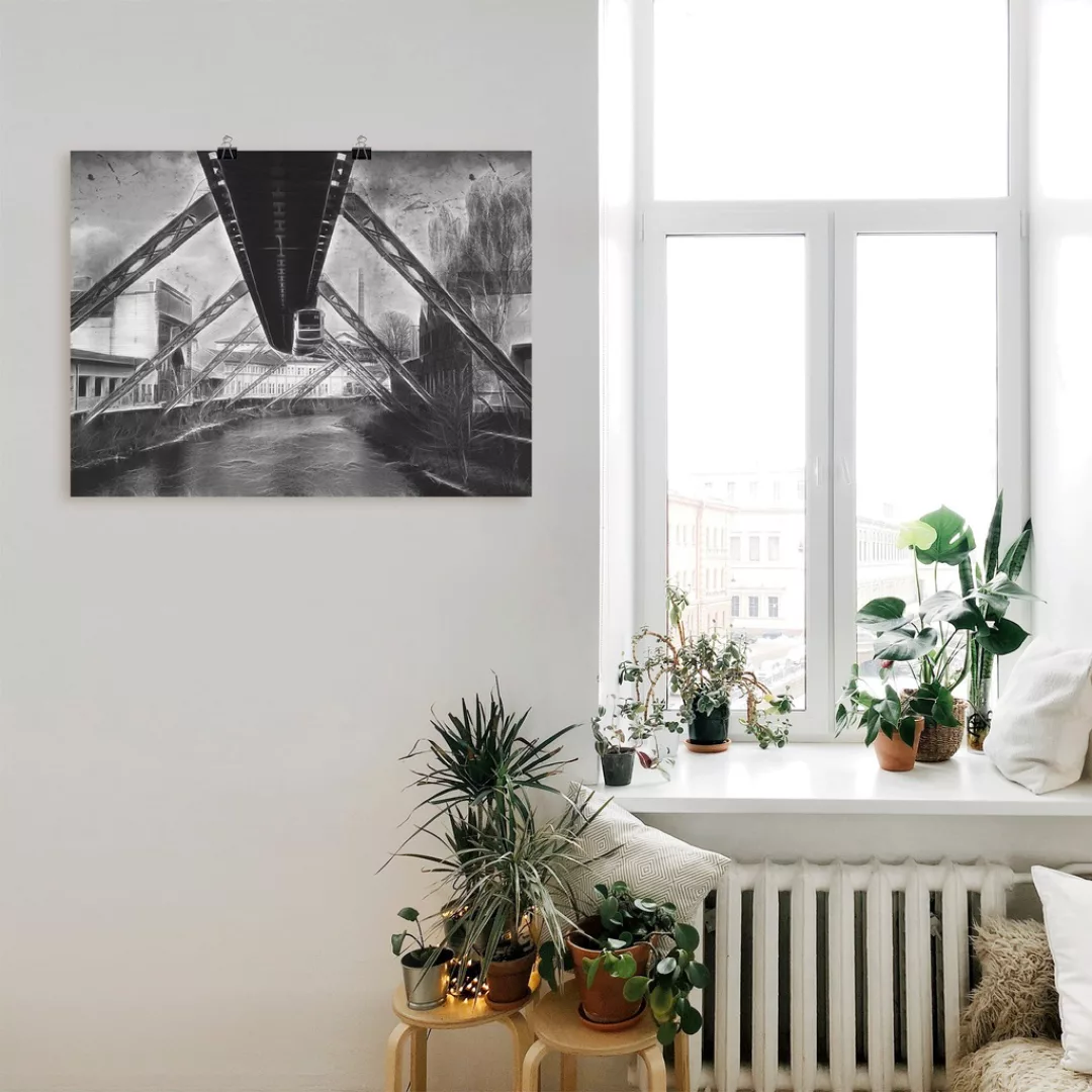 Artland Wandbild "Wuppertal Skyline Collage II", Architektonische Elemente, günstig online kaufen