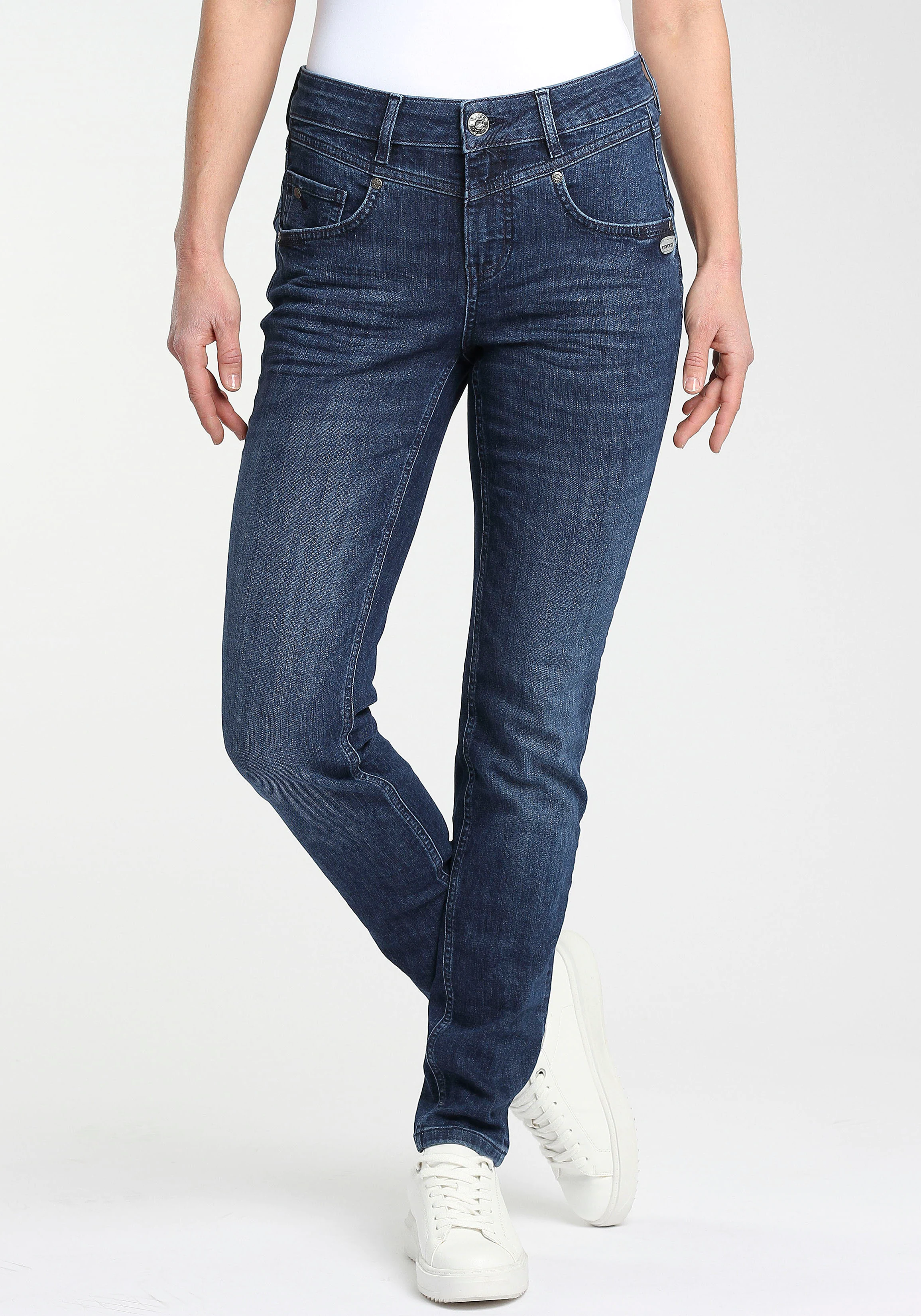 GANG Skinny-fit-Jeans "94MARISSA", mit modischer V-Passe vorn & hinten günstig online kaufen