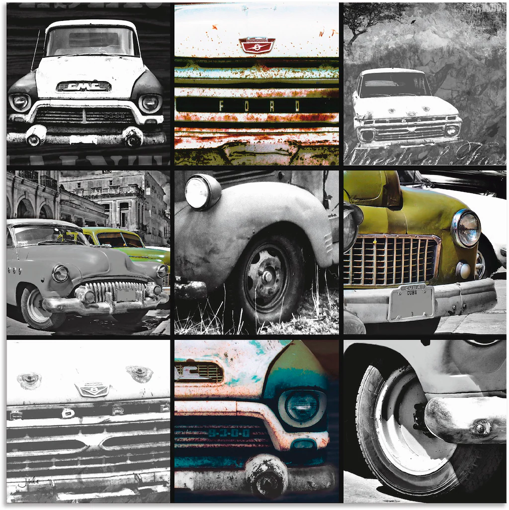 Artland Wandbild "Autos I", Auto, (1 St.), als Alubild, Outdoorbild, Poster günstig online kaufen